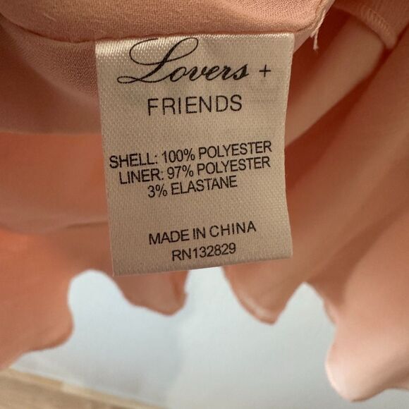 Lovers + Friends Revolve Womens Gigi Mini Wrap Pink Flutter Dress Size Medium - Picture 7 of 10